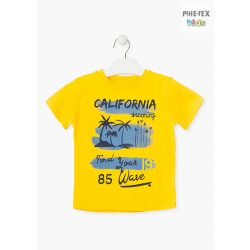   Losan fiú sárga, rövid ujjú póló, California dreaming felirattal (015-1301AL)