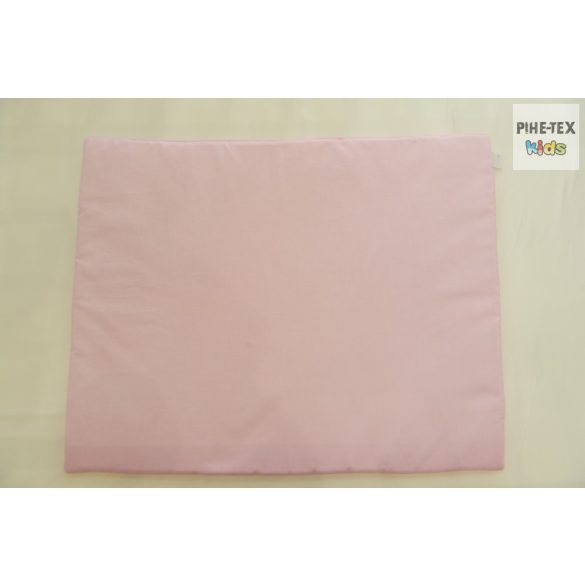 Rózsaszín, "hímzett alvós maci" 2 részes babaágynemű szett (99)