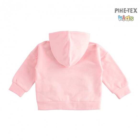 iDO lány, rózsaszín, kapucnis pulóver, flitteres mintával (K680/00-2715)