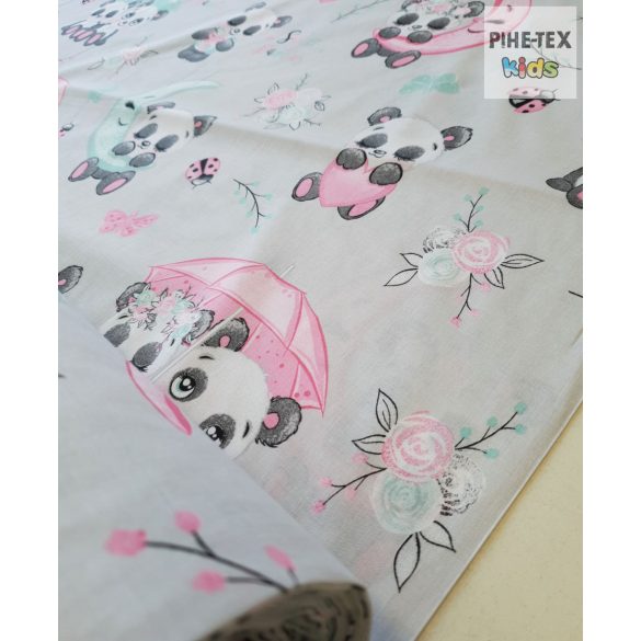 Sweet Panda szürke textil (579/Sz)