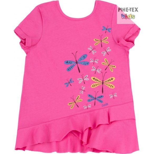 Bembi pink, nyári kislány póló, nyomott mintával (FB702)