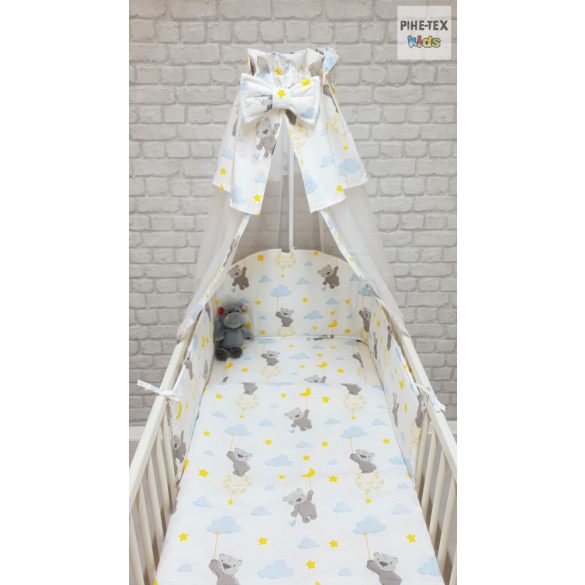 Sárga csillagos maci 4-piece Baby Bedding Set (687)