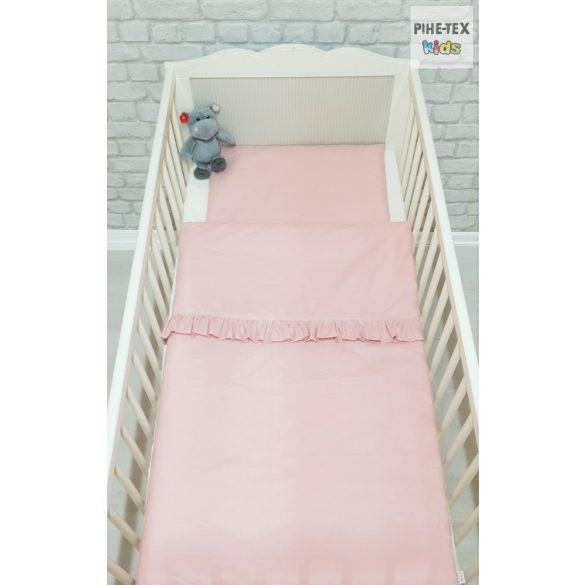Pasztell rózsaszín fodros 2-piece Baby Bedding Set (123)
