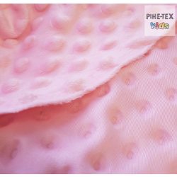 Rózsaszín minky textil (/R/M)