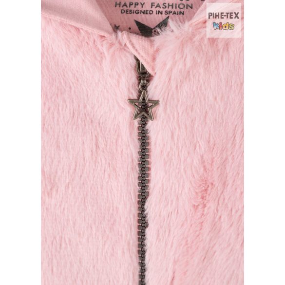 Losan rózsaszín, lány, szőrmés pulóver (924-6017AA)