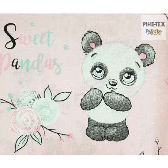 Sweet Panda,-ovis,ágynemű huzat 90x140 cm (579/R)