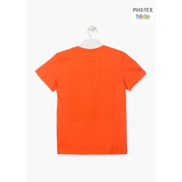 Losan fiú rövid ujjú póló, narancssárga, nyomott mintával (013-1012AL)