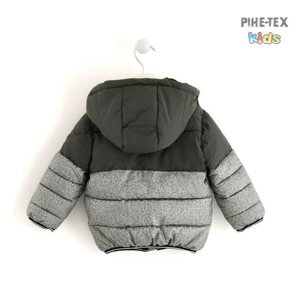 iDO fiú, szürke, levehető kapucnis, steppelt kabát (K595/00-6LE7)