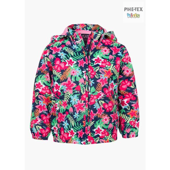 Losan színes, kislány kabát, virág mintás (016-2002AL) 