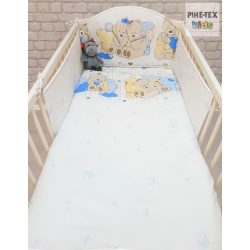 Medvebocsok, Kék-3-piece Baby Bedding Set (573/K )