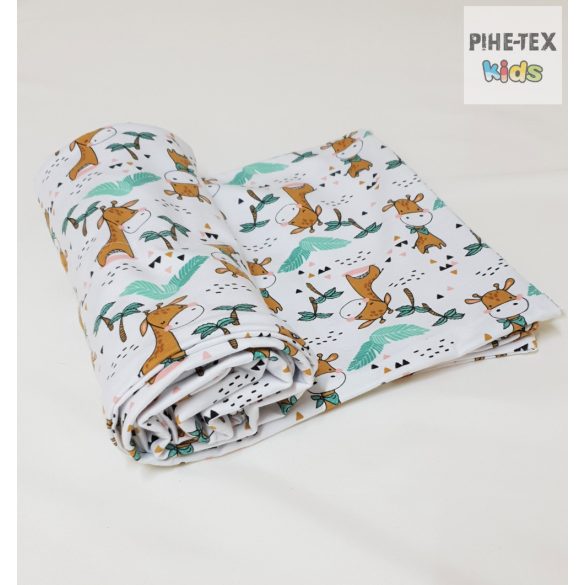 Zsiráfok pamut takaró + nyári tipegő hálózsák