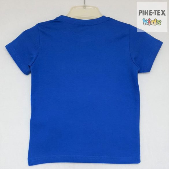 Losan fiú, kék színű, rövid ujjú póló, megfordítható flitteres mintával (015-1211AL)