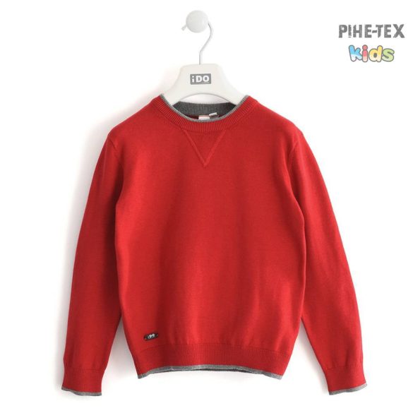 iDO fiú, piros, kötött pulóver (K798/00-2253)