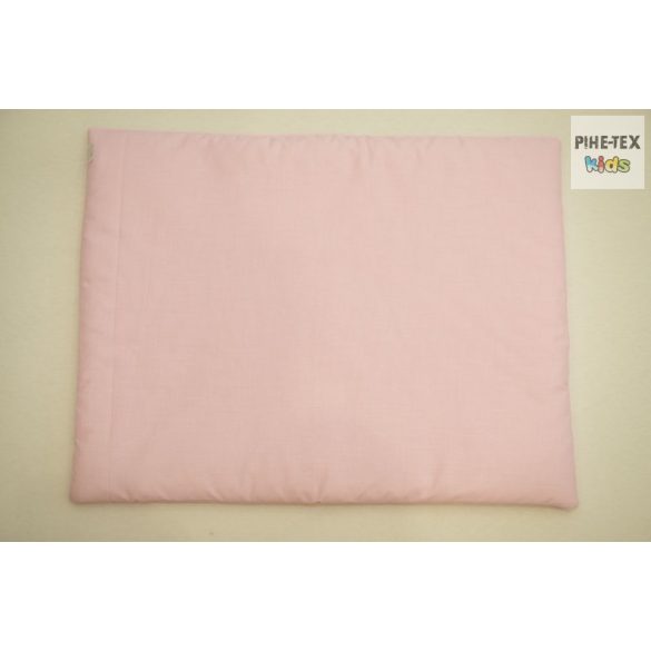 Rózsaszín, hímzett vizilovas 4 részes babaágynemű szett (99)