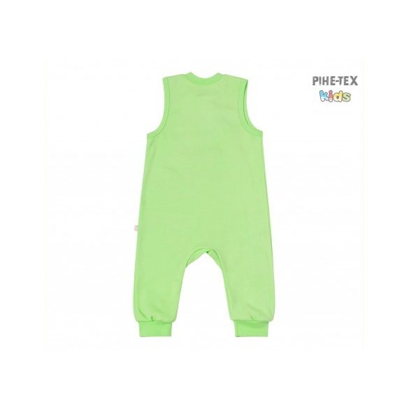 Bembi újszülött kisfiú 3 részes szett zöld,mosómedve mintával-felirattal (KP221)