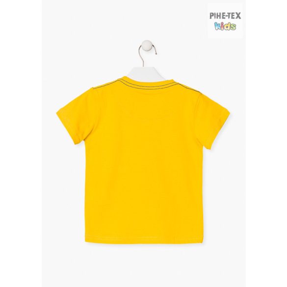 Losan fiú sárga, rövid ujjú póló, Sunny days felirattal (015-1015AL)