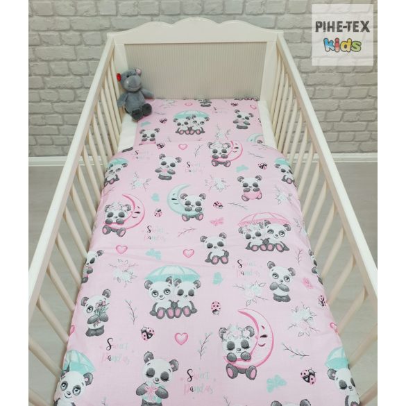 Sweet Panda rózsa 2-piece Baby Bedding Set (579/R)
