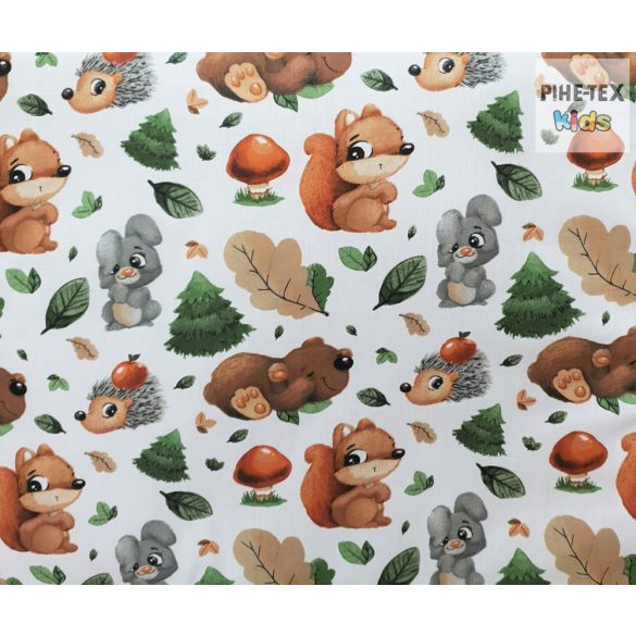 Erdei mókus és barátai gyermek-, ovis ágynemű (620)