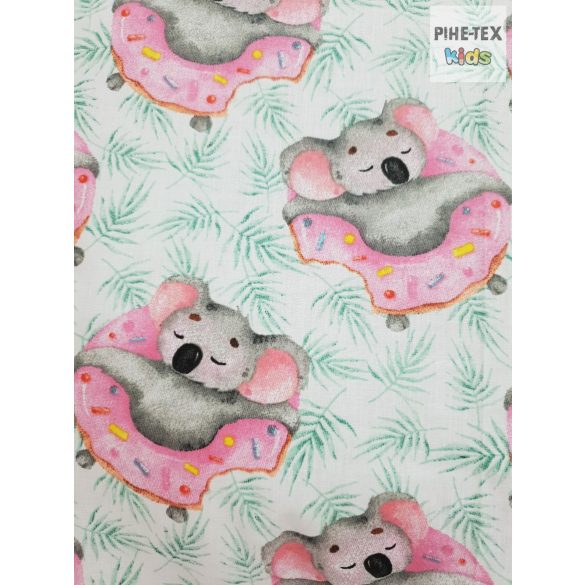 Úszógumis koala 4 részes ovis kezdőcsomag (641) (2 részes töltet nélküli ágynemű szett, ovis zsák, tornazsák, vízhatlan matracvédő lepedő) + ajándék ovis törölköző