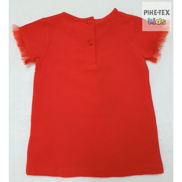 iDO lány, piros rövid ujjú póló, nyomott mintával (J758/00-2256)