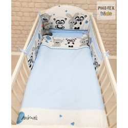 Cuki Állatok, kék- 3-piece Baby Bedding Set (576/K)