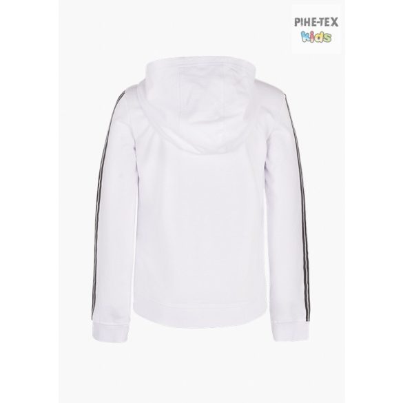Losan fehér, lány pulóver, nyomott, flitteres mintával (014-6001AL)
